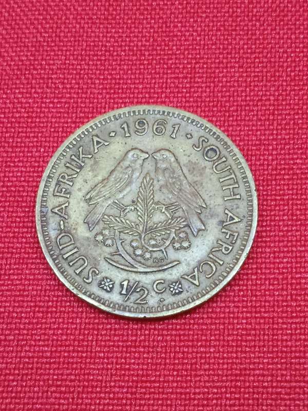 1961 HALF CENT
