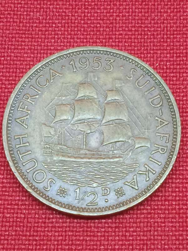 1953 HALF PENNY