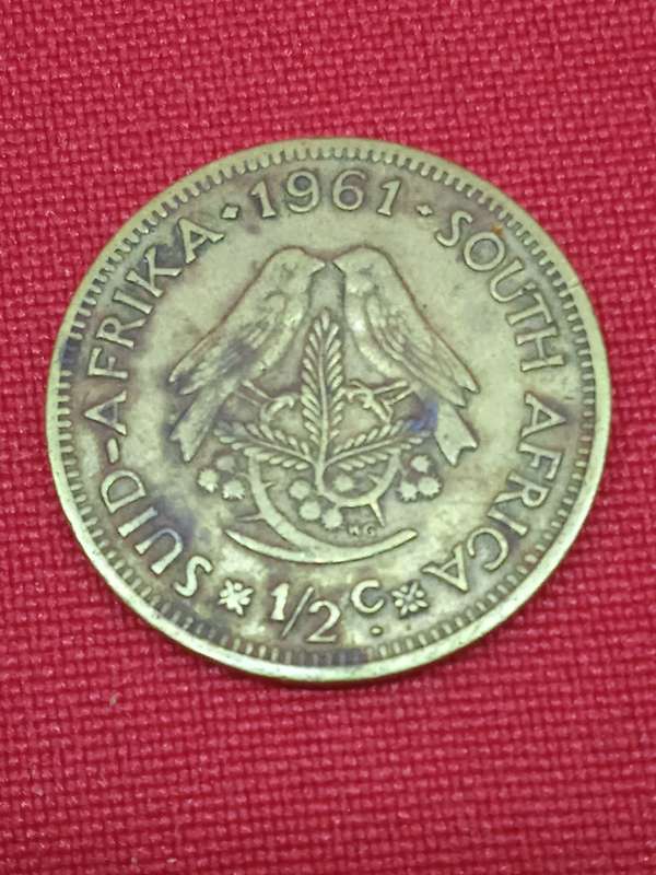 1961 HALF CENT