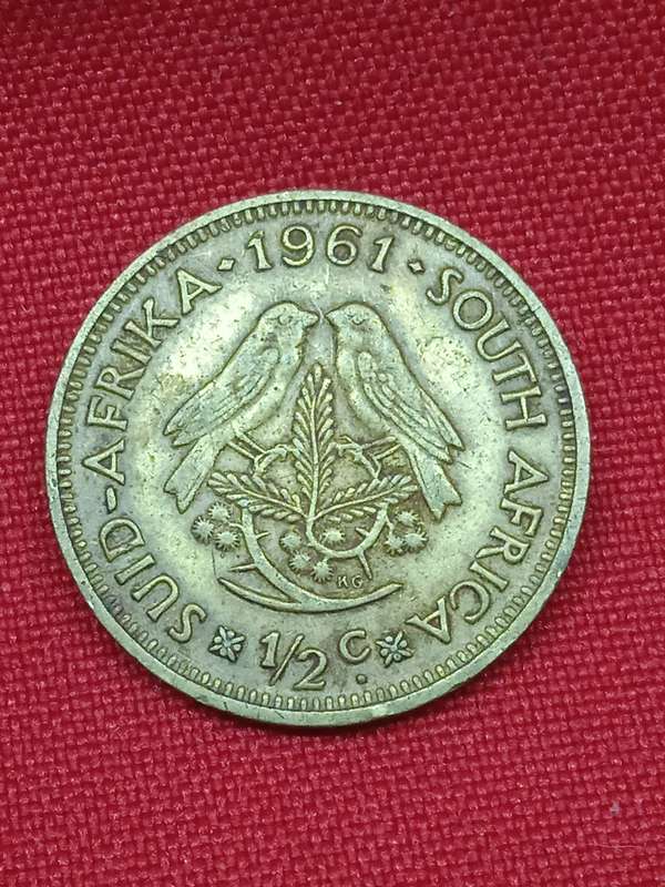 1961 HALF CENT