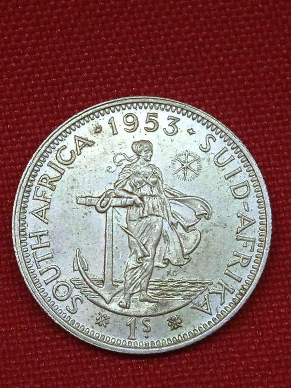 1953 SILVER 1 SHILLING