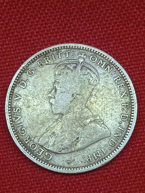 1914 AUSTRALIA SILVER ONE SHILLING