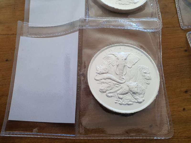 1Oz fine silver African Leopard - Big 5 series