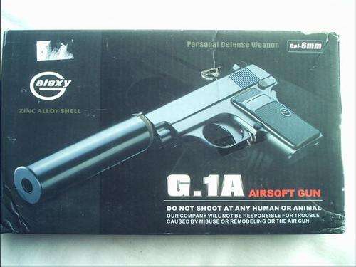 G1 Solid Metal Pistol & Silencer