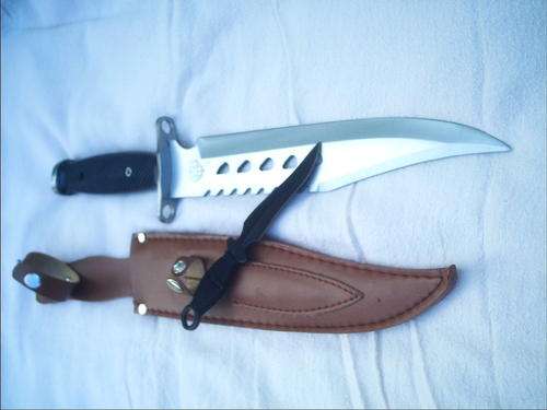 Falcon (SILVER) Hunting Knive with Throw Knive