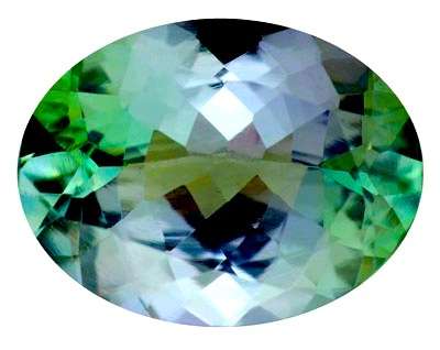 1.80CT TANZANITE  [G.I.S.A.CERTIFIED] Intense bluish Violet-bluish Green, VVS