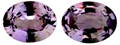 2.91CT SRI LANKAN SPINEL [G.I.S.A.CERTIFIED] Matching Pair,ColourChange: D.VioletBlue/D.Purple,VVS