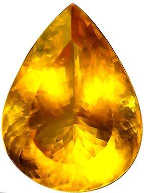 CERTIFIED 25.55CT CONGOLESE CALCITE  Vivid Golden Yellow, VVS