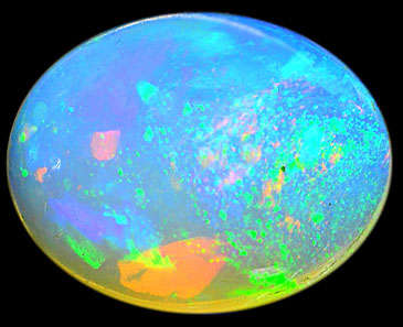 G.I.S.A. CERTIFIED 2.10CT OPAL  -  Vivid Multi-Colour Play of Fire