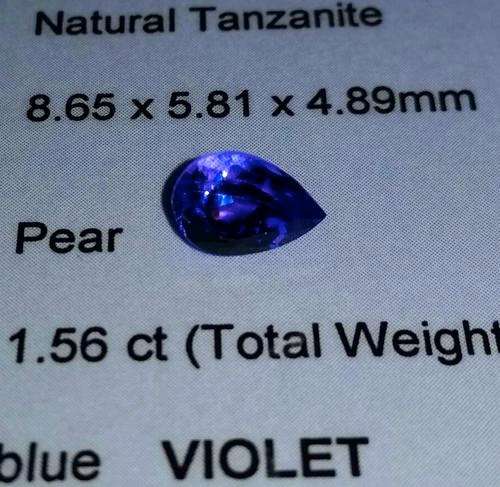 1.56CT Certified Tanzanite