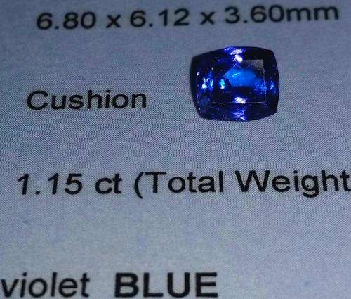 1.15CT Certified Tanzanite
