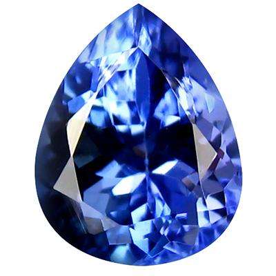 1.51CT TANZANITE [G.I.S.A.CERTIFIED] Intense Blue Violet (bV4/4), VVS, Pear