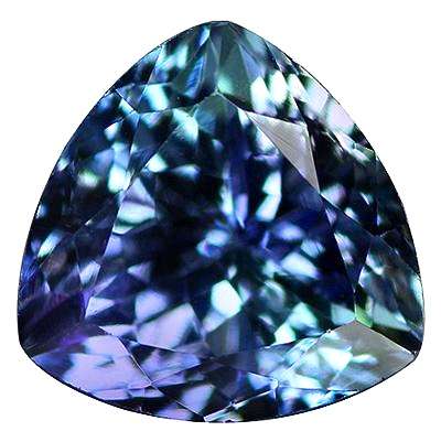 1.43CT TANZANITE [G.I.S.A.CERTIFIED] Intense Violetish Blue (vB4/4), VVS, Trillion