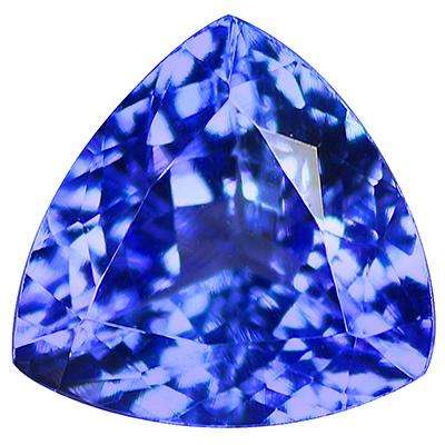 1.48CT TANZANITE [G.I.S.A.CERTIFIED] Vivid Violetish Blue (vB5/5), VVS, Trillion