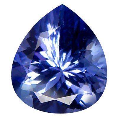 1.04CT TANZANITE [G.I.S.A.CERTIFIED] Intense Violetish Blue (vB4/4), VVS, Pear