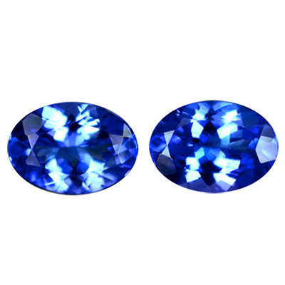 * TANZANITE * 2.16CT Certified Tanzanite Pair