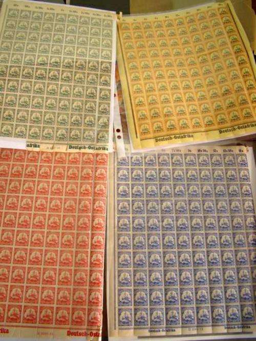 GERMAN EAST AFRICA (DEUTSCH-OSTAFRIKA)  4x full sheets