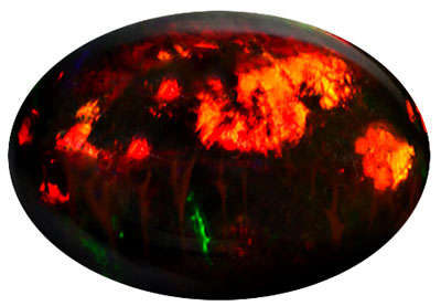 G.I.S.A. CERTIFIED 2.26CT BLACK OPAL