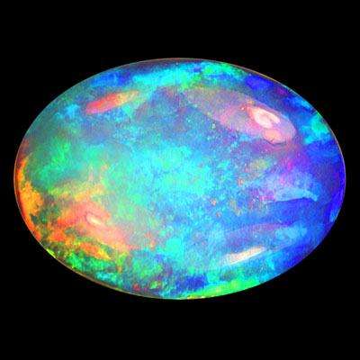 G.I.S.A. CERTIFIED 3.15CT OPAL - AAA GRADE ! Vivid Multi-Colour Play of Fire