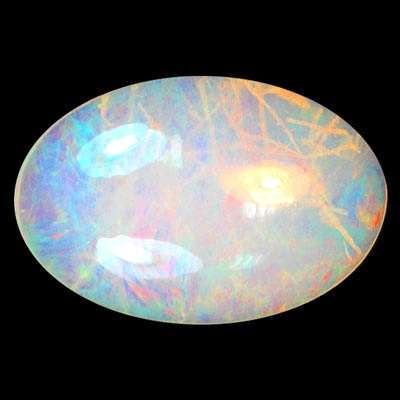 G.I.S.A. CERTIFIED 3.94CT OPAL - Unusual Growth Inclusions !  Collector`s Item