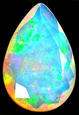 G.I.S.A. CERTIFIED 3.28CT OPAL - Vivid Multi-Colour Play of Fire