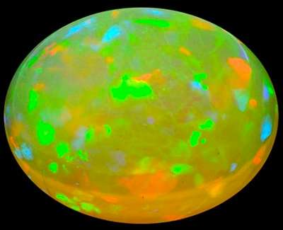 G.I.S.A. CERTIFIED 4.59CT OPAL - AAA GRADE ! Vivid Multi-Colour Play of Fire