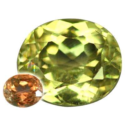 1.17CT ZULTANITE [G.I.S.A.CERTIFIED]  Yellowish Green to Reddish Brown