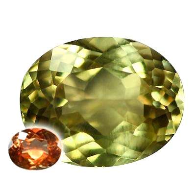 1.05CT ZULTANITE [G.I.S.A.CERTIFIED]  Yellowish Green to Reddish Brown