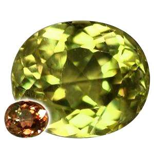 2.08CT ZULTANITE [G.I.S.A.CERTIFIED]  Yellowish Green to Reddish Brown