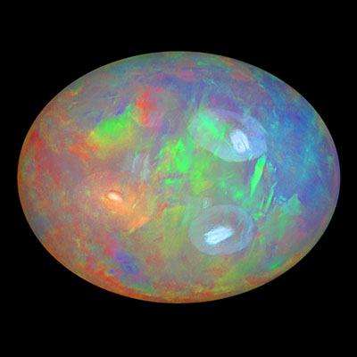 G.I.S.A. CERTIFIED 10.10CT OPAL - Multi-Colour Play of Fire