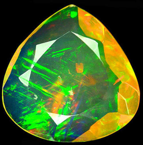 G.I.S.A. CERTIFIED 1.96CT OPAL  -  Vivid Multi-Colour Play of Fire