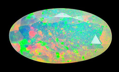CERTIFIED 1.38CT OPAL  -  Vivid Multi-Colour Play of Fire