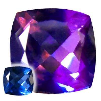 *** 11.72CT RARE BLUE COLOUR CHANGE FLUORITE ***  G.I.S.A. Certified