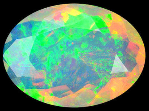 G.I.S.A. CERTIFIED 2.38CT OPAL  -  AAA GRADE  - Vivid Multi-Colour Play of Fire
