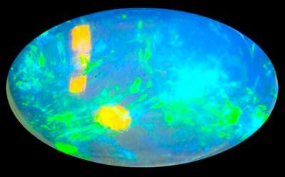 G.I.S.A. CERTIFIED 3.36CT WELO RIDGE OPAL  -  Vivid Multi-Colour Play of Fire