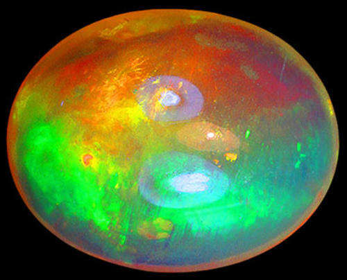 G.I.S.A. CERTIFIED 3.66CT OPAL  -  AAA Vivid Multi-Colour Play of Fire