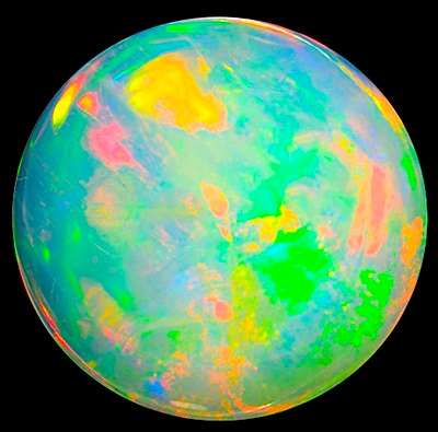 G.I.S.A. CERTIFIED 5.81CT OPAL  -  AAA Vivid Multi-Colour Play of Fire