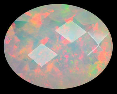 G.I.S.A. CERTIFIED 2.10CT OPAL  -  Vivid Multi-Colour Play of Fire