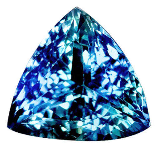 1.54CT TANZANITE [G.I.S.A.CERTIFIED] Intense Violet Blue with Greenish Blue Flash (bV4/4), VVS