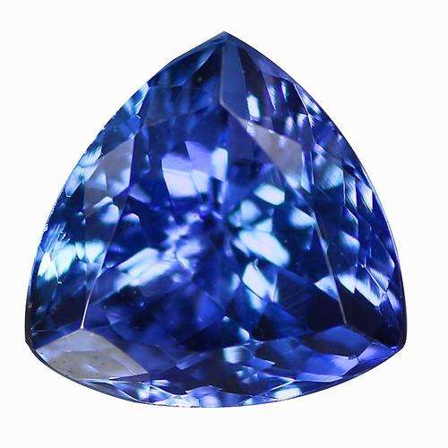 1.19CT TANZANITE [G.I.S.A.CERTIFIED] Intense Violetish Blue (vB4/4), VVS, Trillion