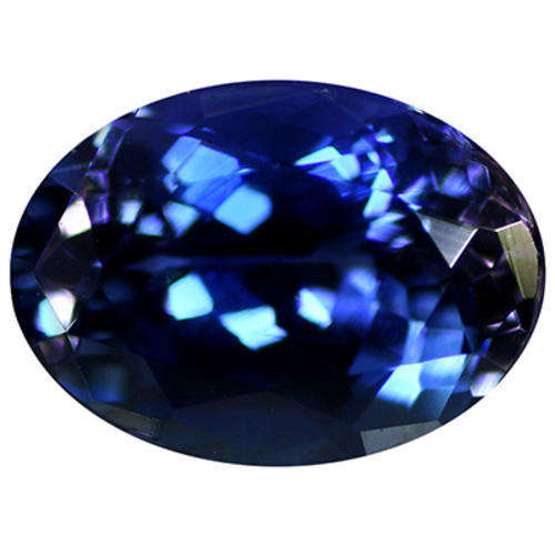 1.48CT TANZANITE [G.I.S.A.CERTIFIED] Intense-Vivid Violetish Blue (vB5/4), VVS, Oval