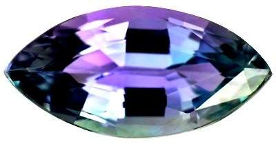 1.72CT TANZANITE [G.I.S.A. CERTIFIED] Intense Blue Violet with Bluish Green, VS