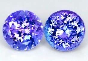 1.83CT TANZANITE MATCHING PAIR [G.I.S.A.CERTIFIED] Intense Blue Violet (bV4/4), VVS