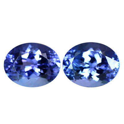 *** TANZANITE *** 1.79CT G.I.S.A. CERTIFIED TANZANITE PAIR