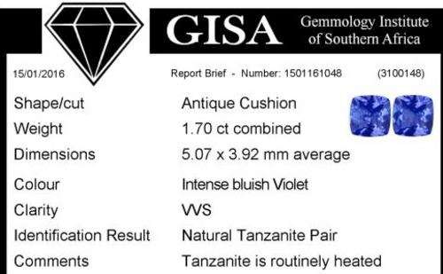 *** TANZANITE *** 1.70CT TANZANITE