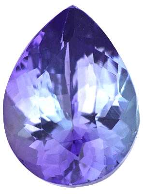 1.72CT TANZANITE [G.I.S.A.CERTIFIED] Intense Violetish Blue with green flashes, VVS