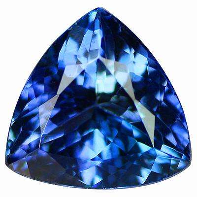 1.67CT TANZANITE [G.I.S.A.CERTIFIED] Intense Violetish Blue (vB4/4), VVS, Trillion