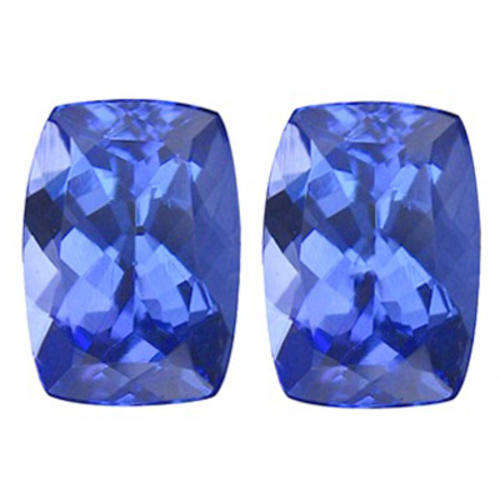 1.28CT TANZANITE MATCHING PAIR [G.I.S.A.CERTIFIED] Intense Blue Violet (bV4/4), VVS