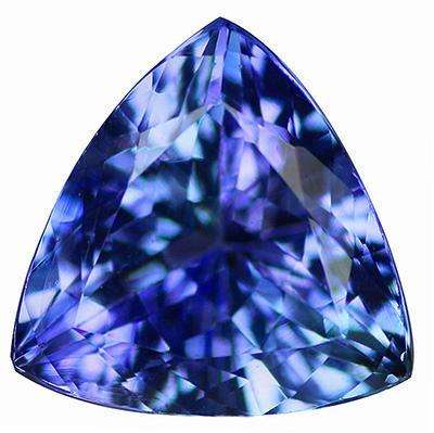 1.35CT TANZANITE [G.I.S.A.CERTIFIED] Intense Violetish Blue (vB4/4), VVS, Trillion