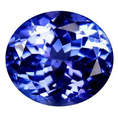 * TANZANITE *  2.20CT Certified Tanzanite (bV7/7)
